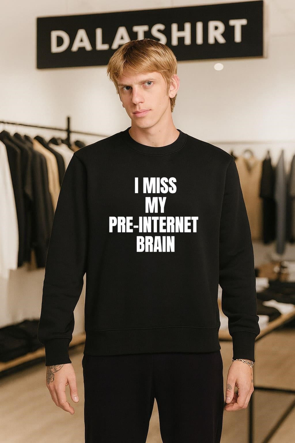 I Miss My Pre-Internet Brain Simple Bold Text shirt