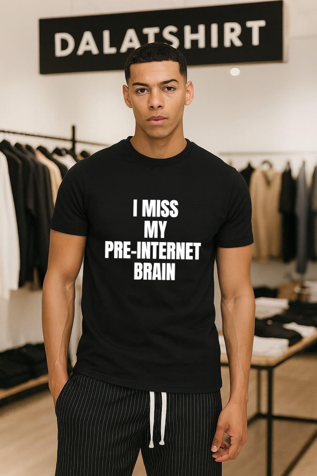I Miss My Pre-Internet Brain Simple Bold Text shirt