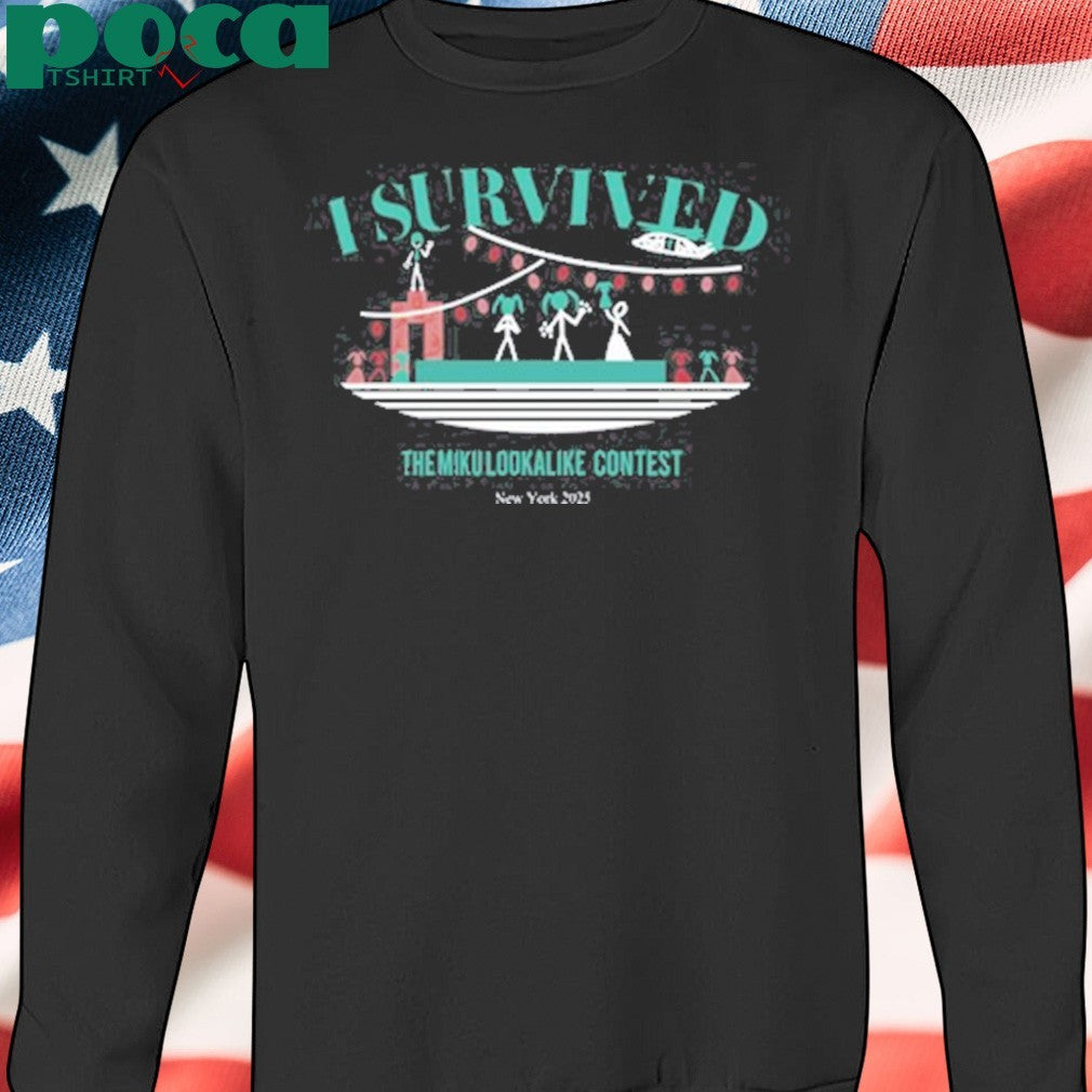 I Survived The Miku Lookalike Contest New York 2025 shirt