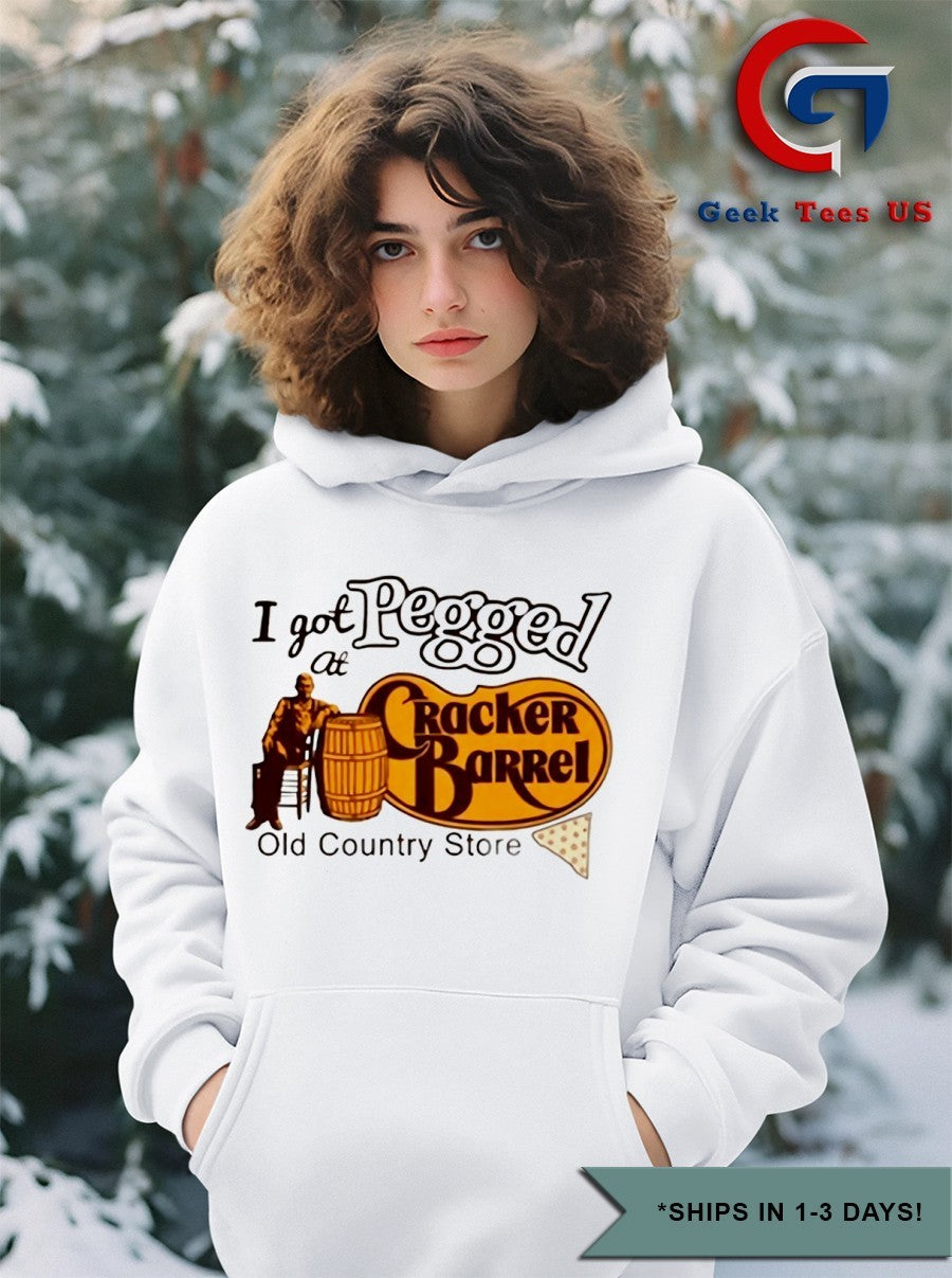 I got Pegged at Cracker Barrel old Country Store logo shirt