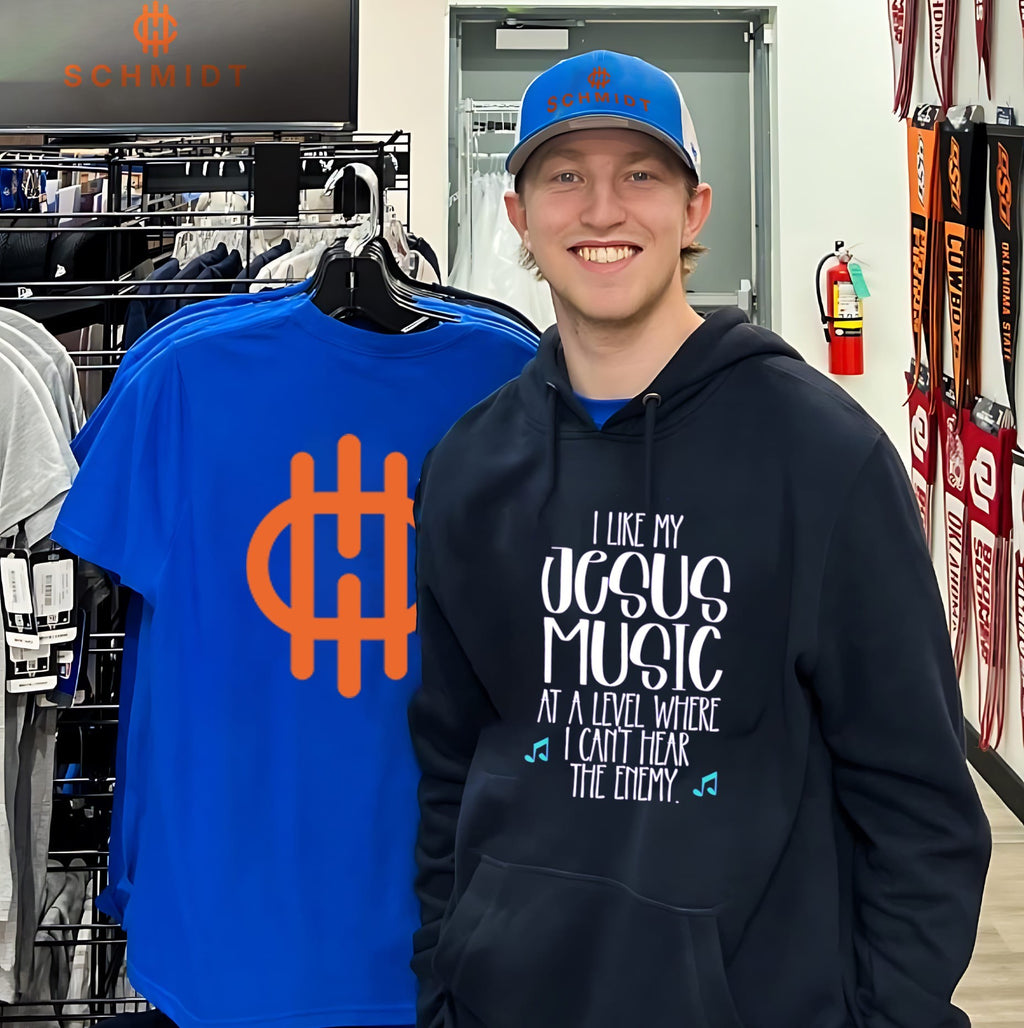 I like my Jesus music at a level where I can’t hear the enemy shirt