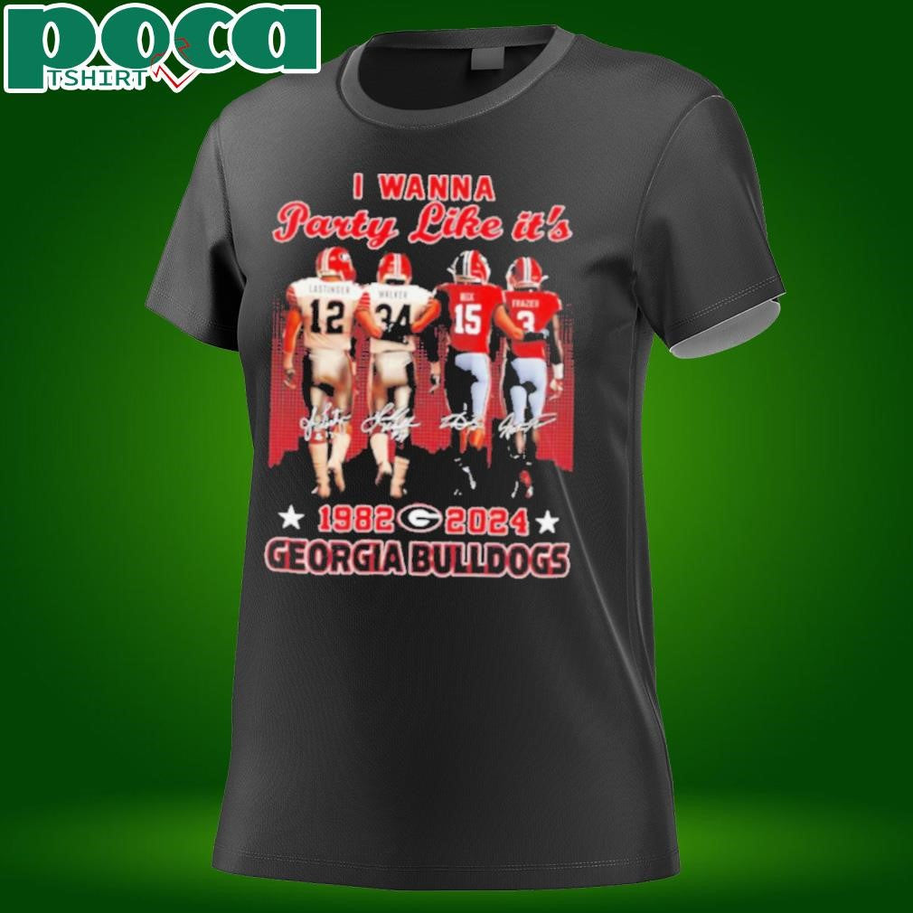 I wanna party like it’s Lastinger Walker Beck and Frazier 1982 2024 Georgia Bulldogs shirt