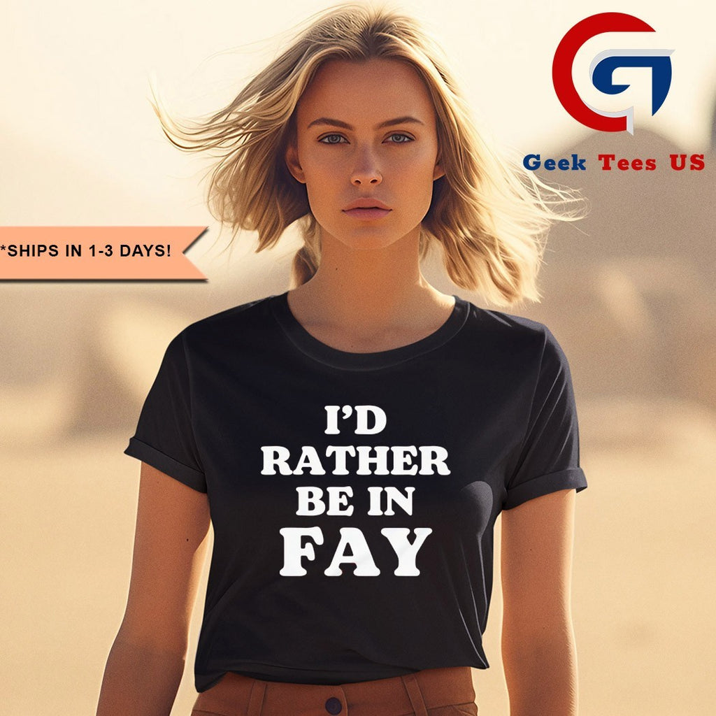 I’d rather be in Fay shirt