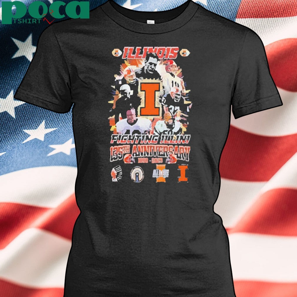 Illinois Fighting Illini 135th Anniversary 1890 2025 Vintage Shirt