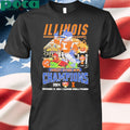 Illinois Fighting Illini Cheez It Citrus Bowl Champions 2024 Mascot Shirt