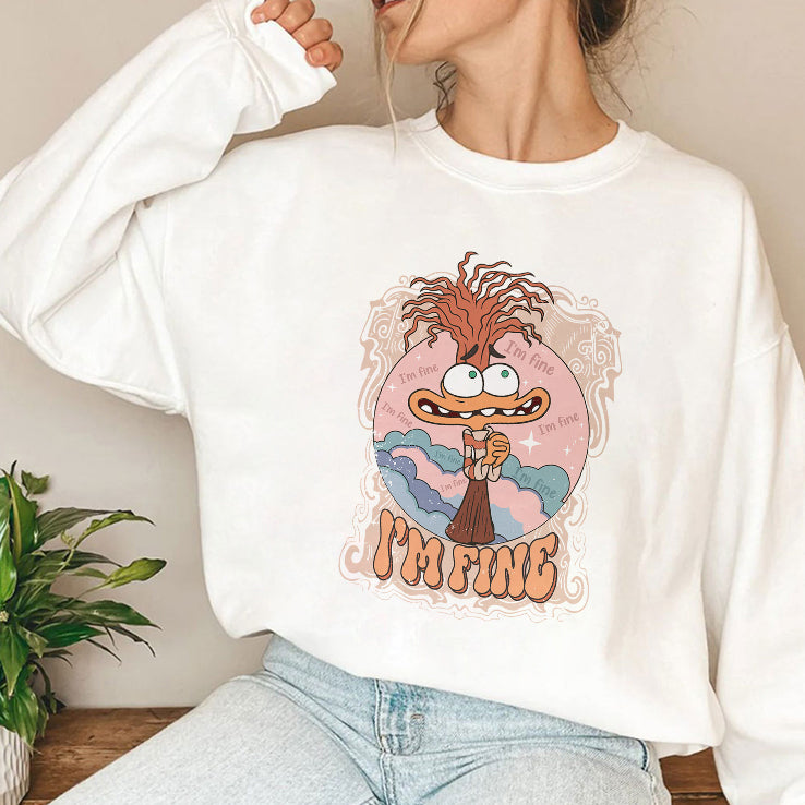 I’m Fine Anxiety Inside Out T Shirt
