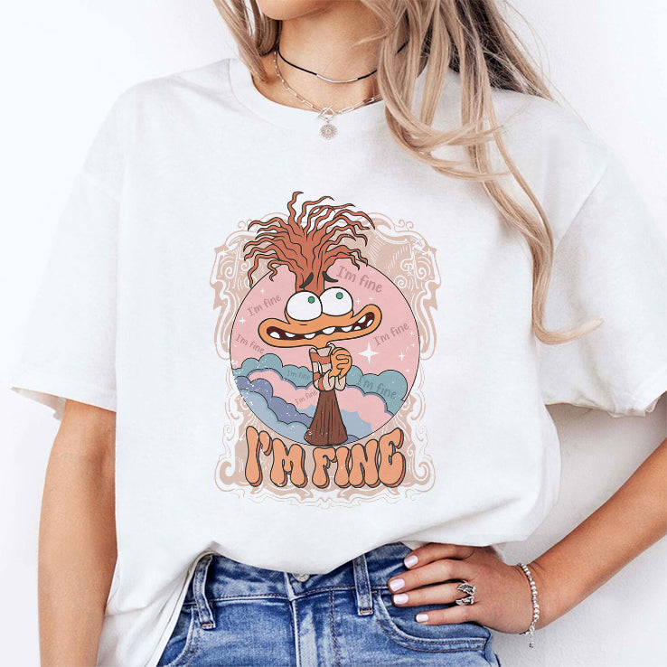 I’m Fine Anxiety Inside Out T Shirt