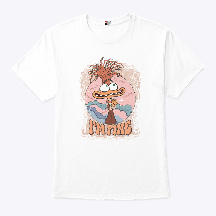 I’m Fine Anxiety Inside Out T Shirt