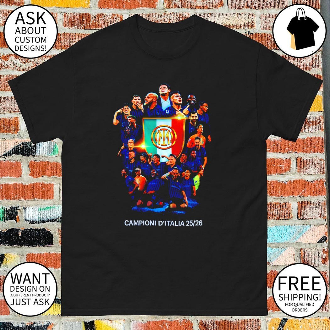 Inter Milan FC All Team Serie A Campioni D’italia 25 26 shirt