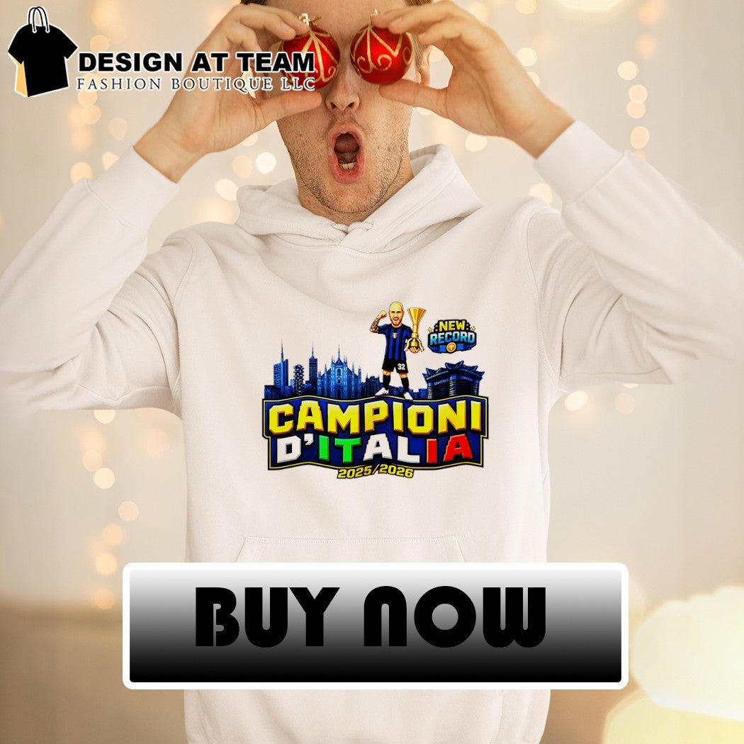 Inter Milan FC Champions 2025 26 Champions of Italy 21 Dimarco shirt