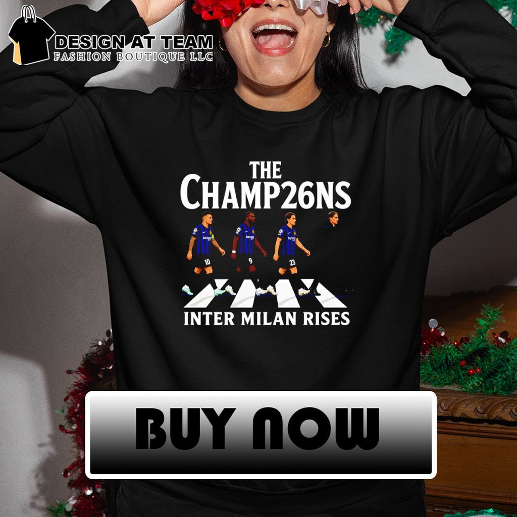 Inter Milan FC Rises The Champ26ns Abbey Road shirt