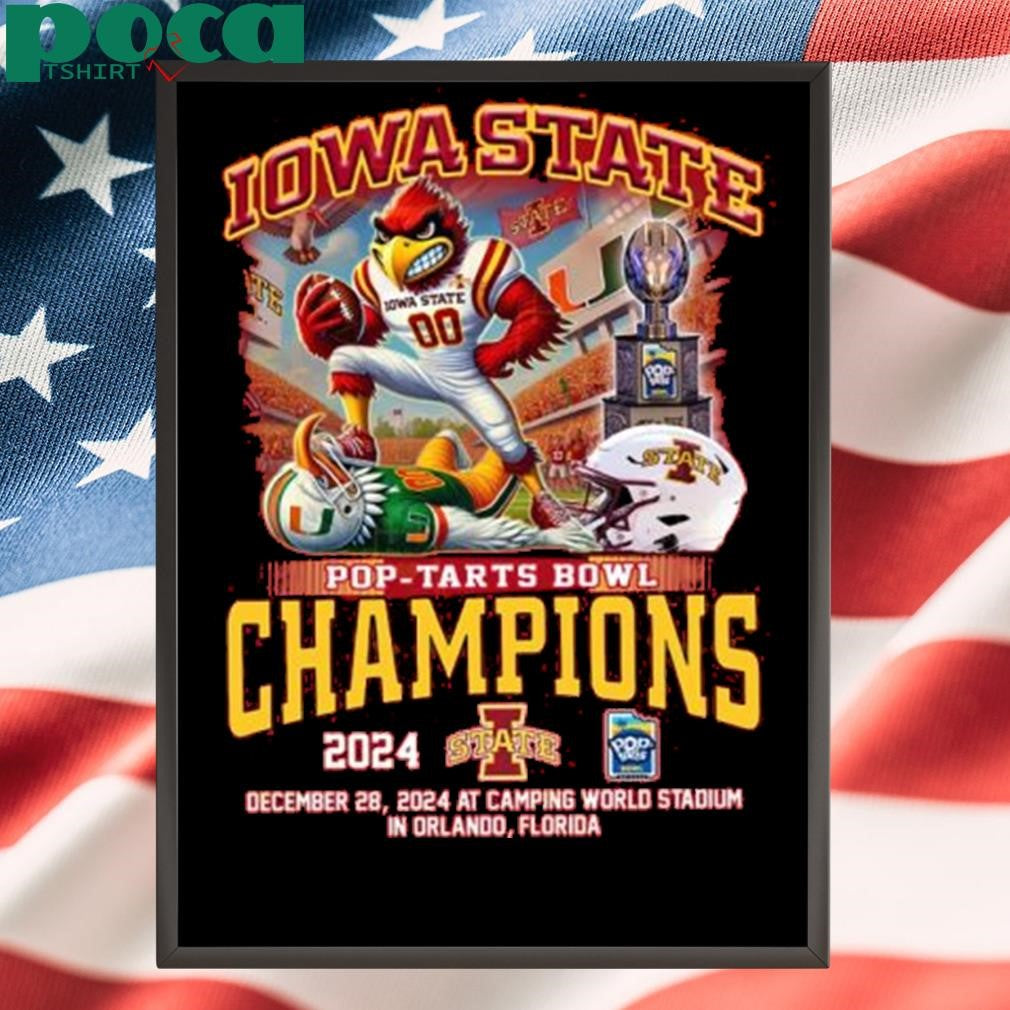 Iowa State Cyclones Pop-Tarts Bowl Champions 2024 Shirt