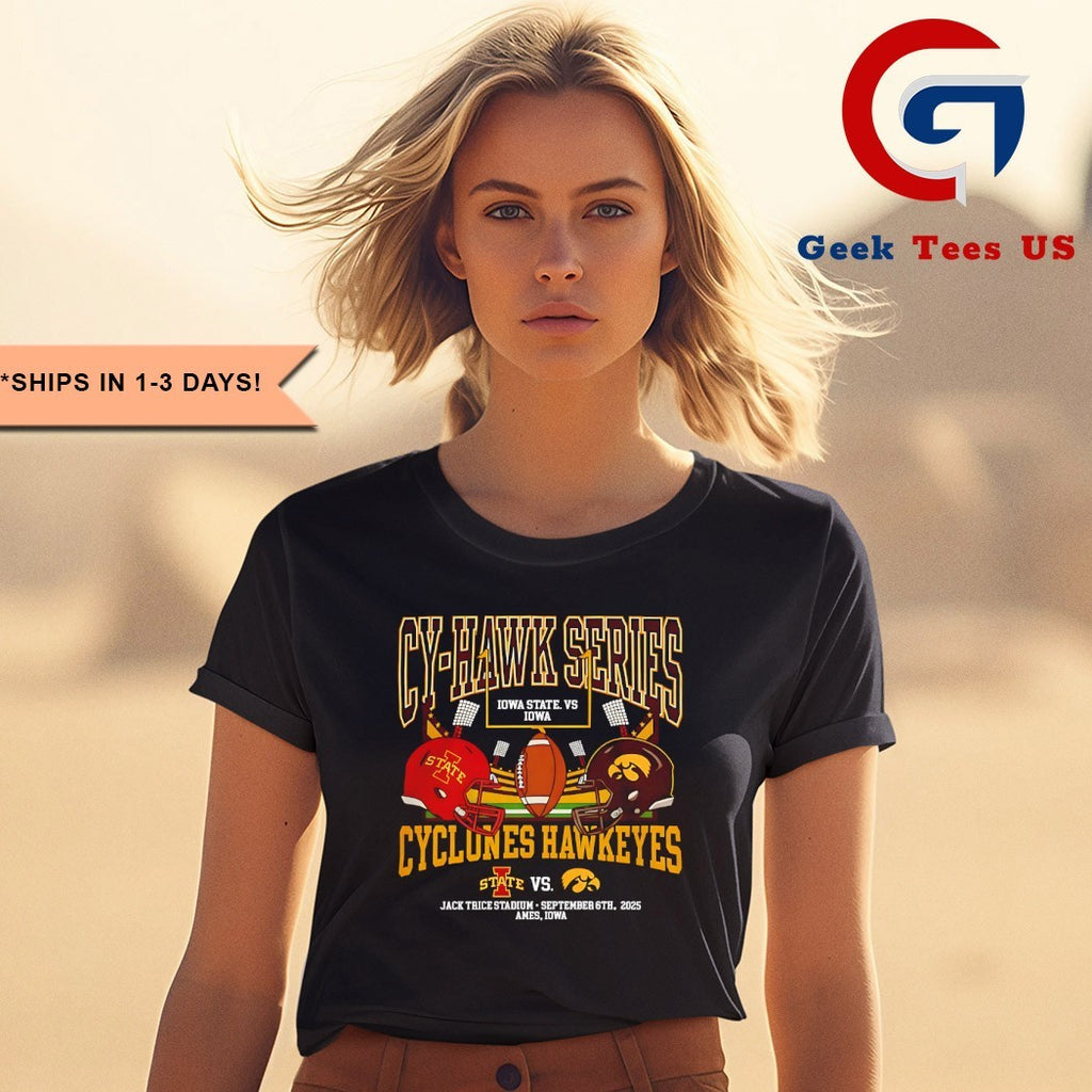 Iowa State Cyclones vs Iowa Hawkeyes Cy-Hawk Series 2025 Trice Stadium shirt