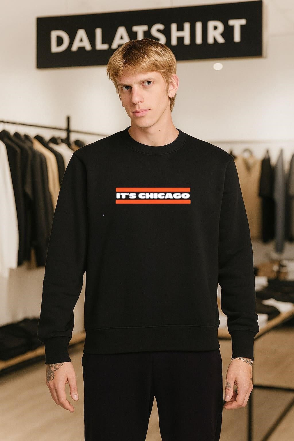 It’s Chicago Orange Horizontal Lines shirt