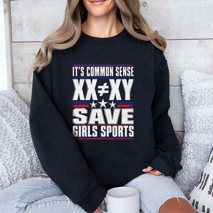 It’s Common Sense XX Is Different To XY Save Girls Sports T Shirt
