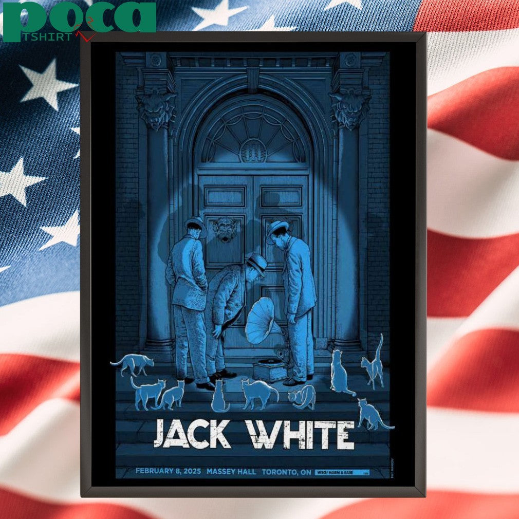Jack White 02 8 2025 Massey Hall Toronto, ON Event Poster Shirt