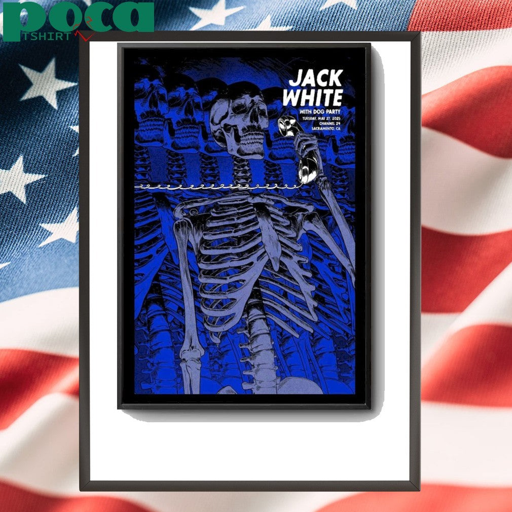 Jack White Sacramento, California 2025 Poster shirt