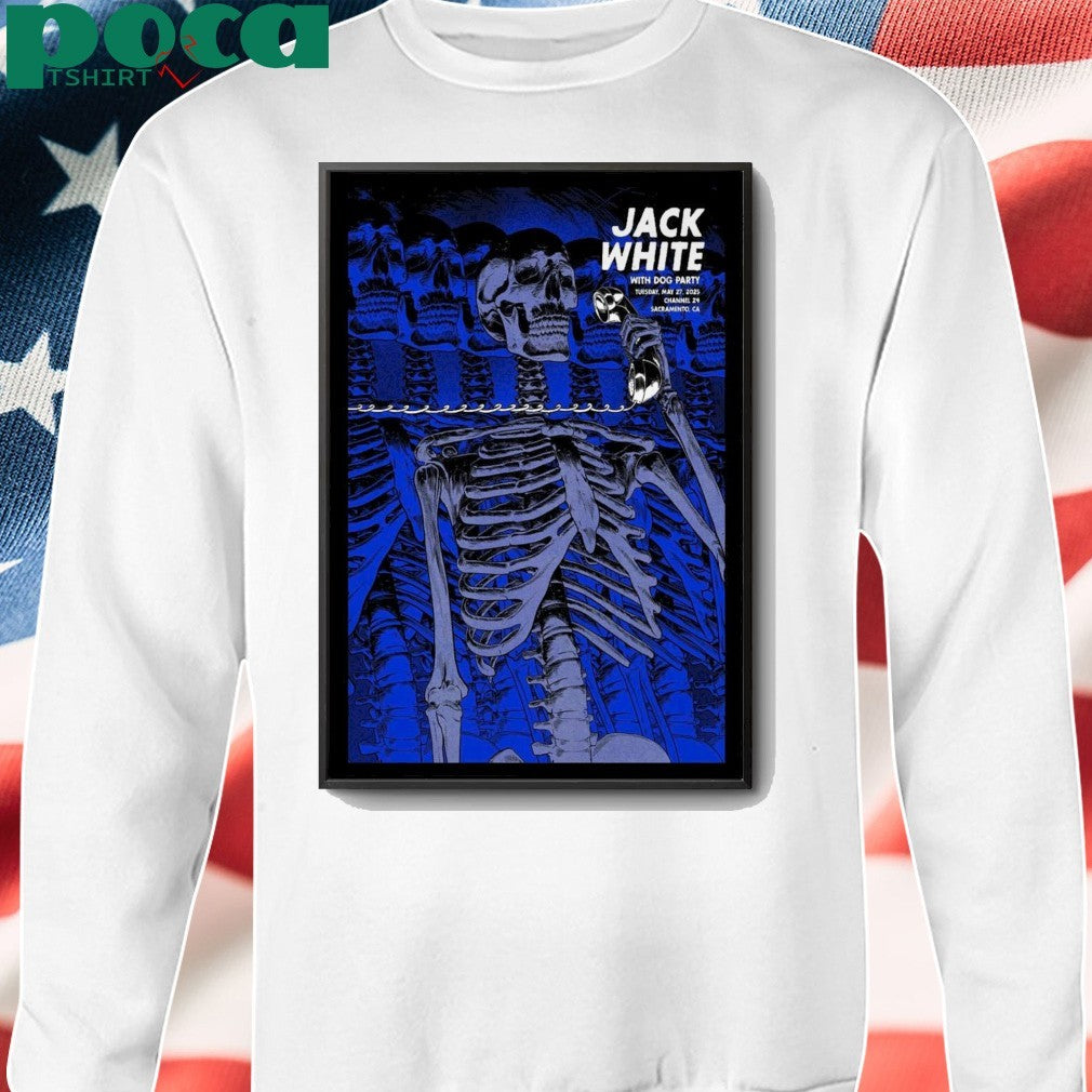 Jack White Sacramento, California 2025 Poster shirt