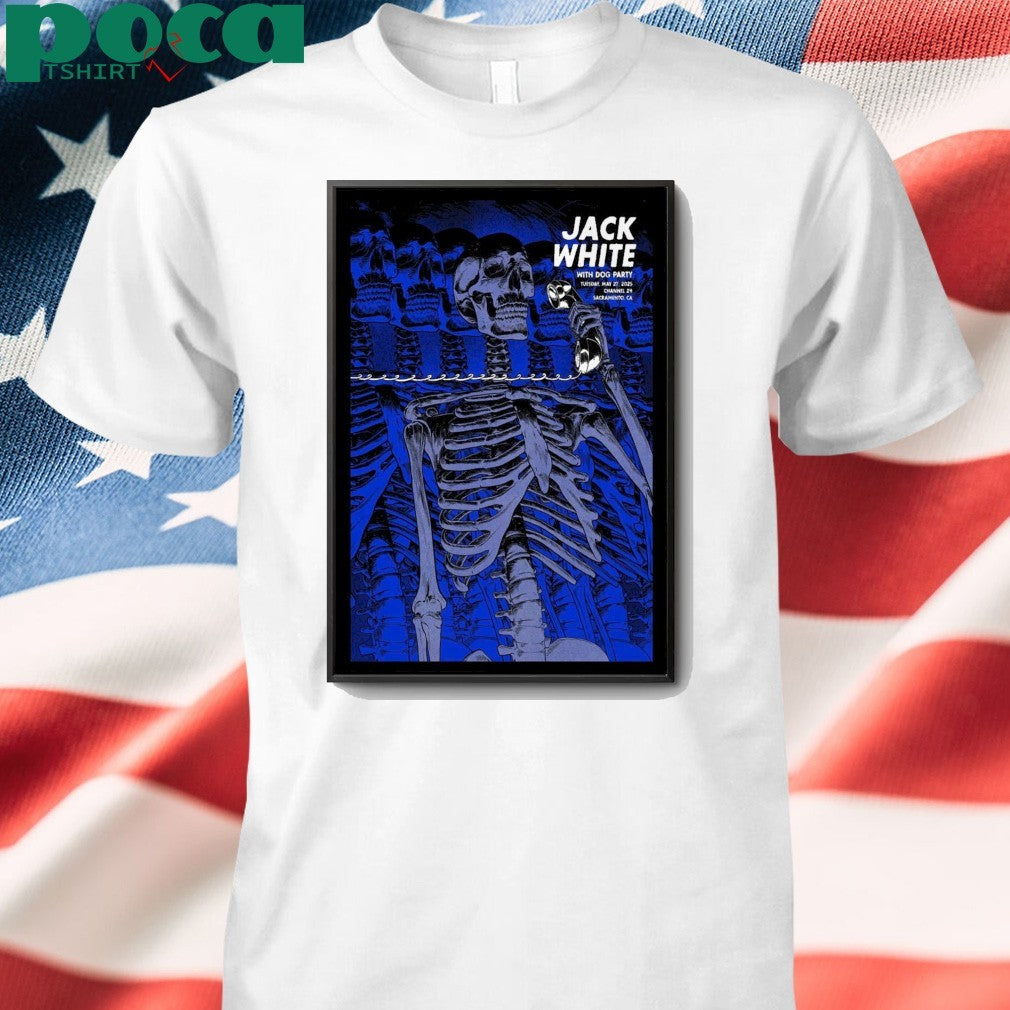 Jack White Sacramento, California 2025 Poster shirt