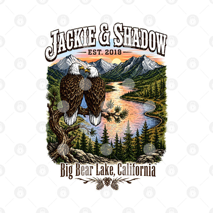 Jackie And Shadow Big Bear Lake Bald Eagle Nature T Shirt