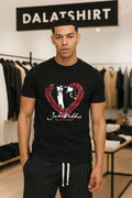 Jake Webber love me to death heart roses portrait shirt
