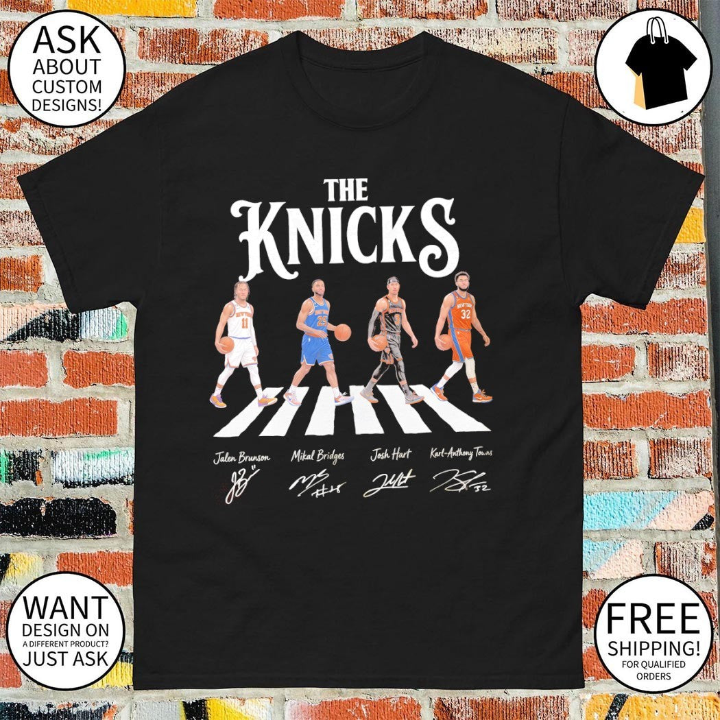 Jalen Brunson Karl-Anthony Towns The Knicks New York Abbey Road signatures shirt