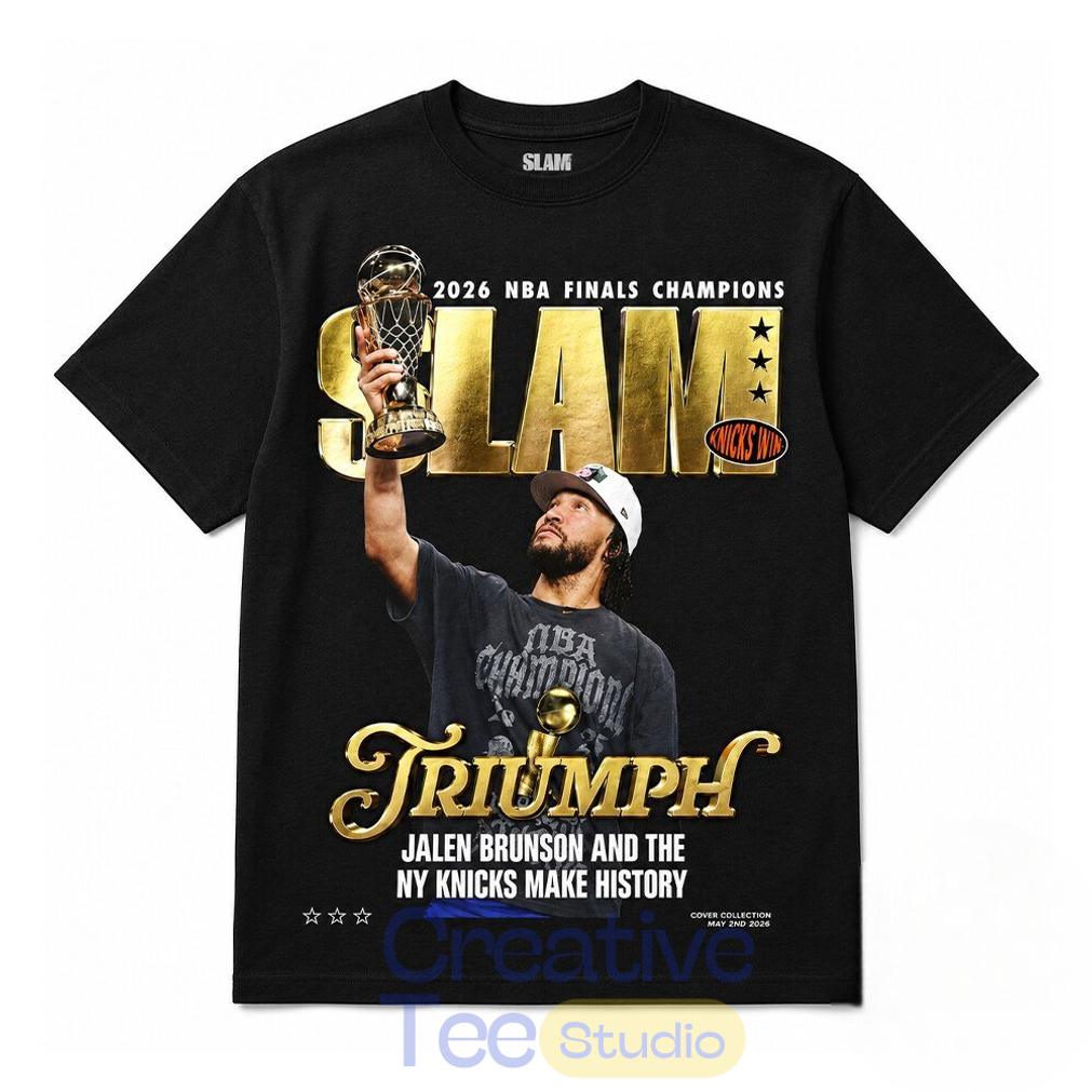 Jalen Brunson Knicks SLAM 2026 NBA Finals Champions Shirt