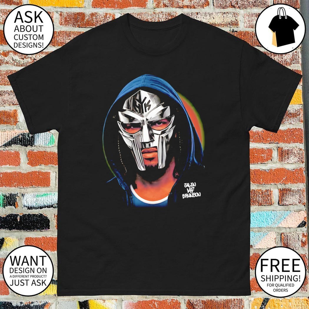 Jalen Brunson Mf Doom Mask NBA Basketball Jalen Mf Brunson parody shirt