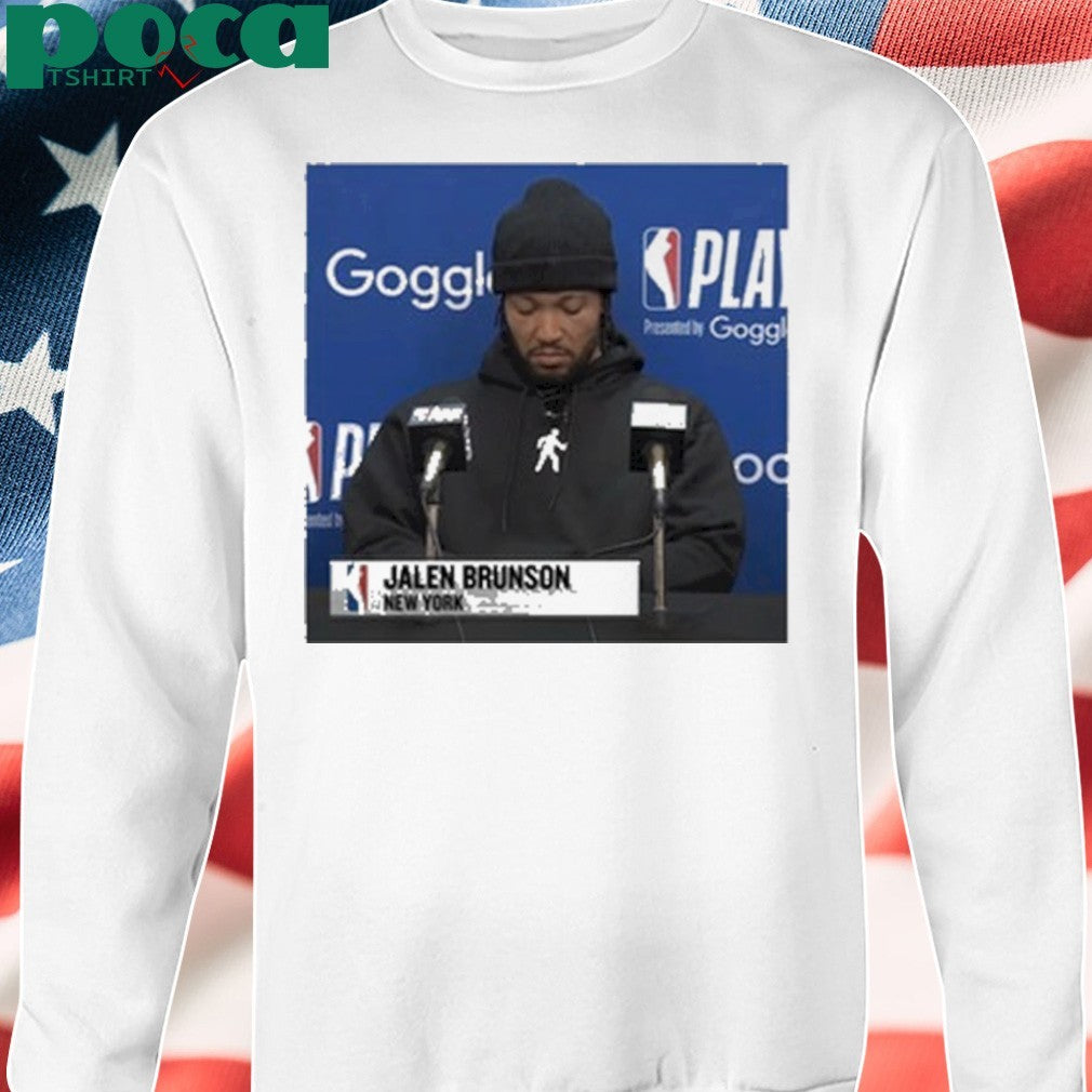 Jalen Brunson Press Conference Shirt