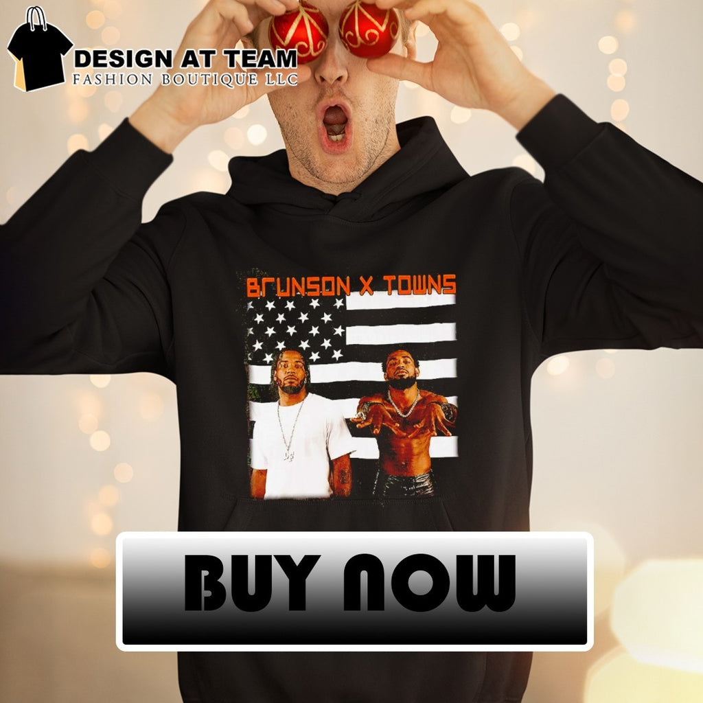 Jalen Brunson and Karl-Anthony Towns Stankonia Vintage Rap inspired Brunson x Towns t shirt