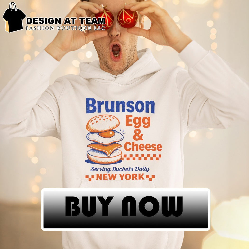 Jalen Brunson brunson egg cheese serving buckets daily New York shirt