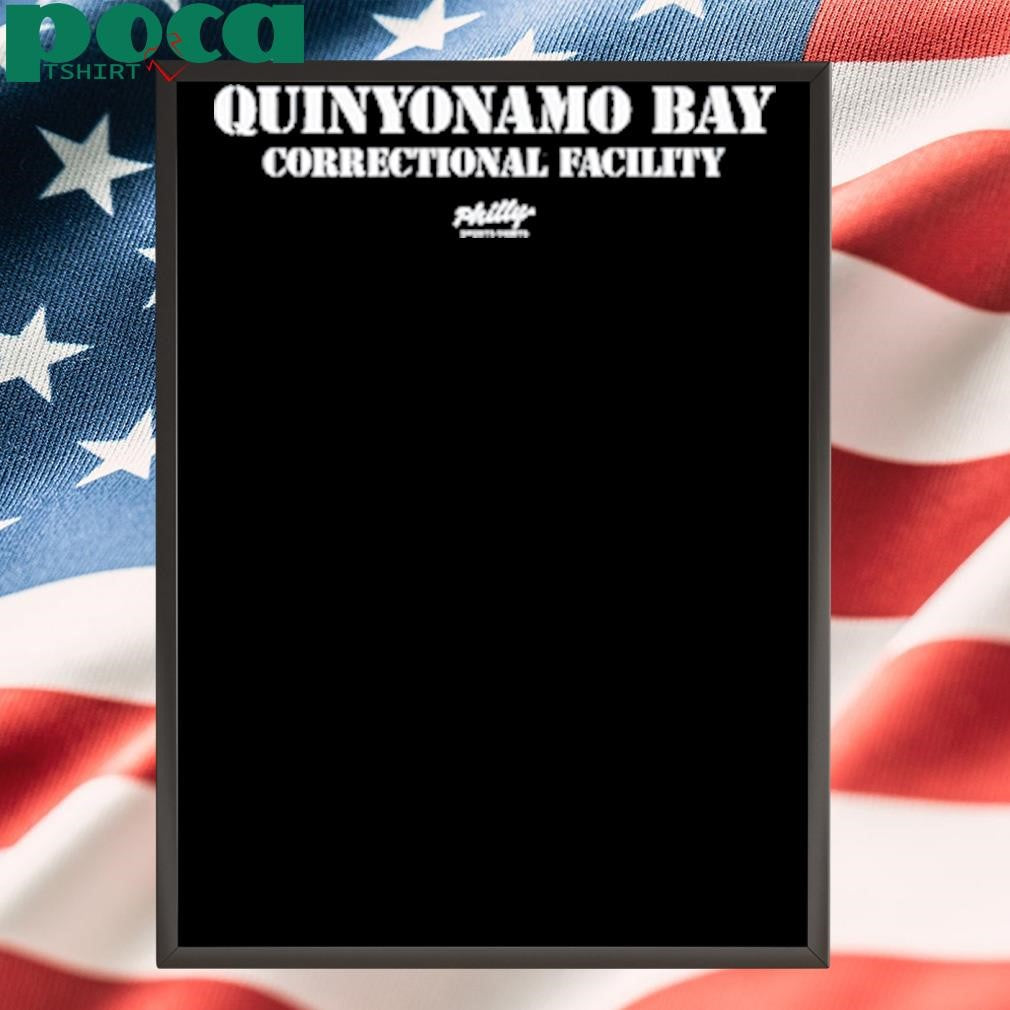 Jason Kelce Wearing Quinyonamo Bay Correctional Facility T-Shirt