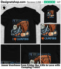Jason Voorhees from Friday the 13th In Love with Camping shirt
