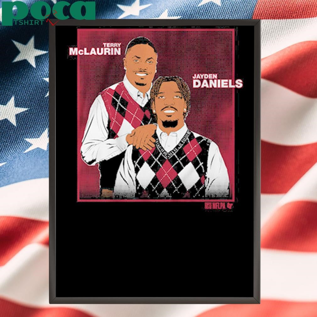 Jayden Daniels And Terry McLaurin Family Portrait Shirt