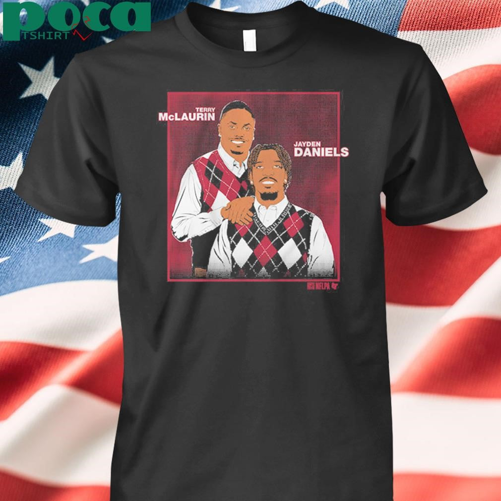 Jayden Daniels And Terry McLaurin Family Portrait Shirt