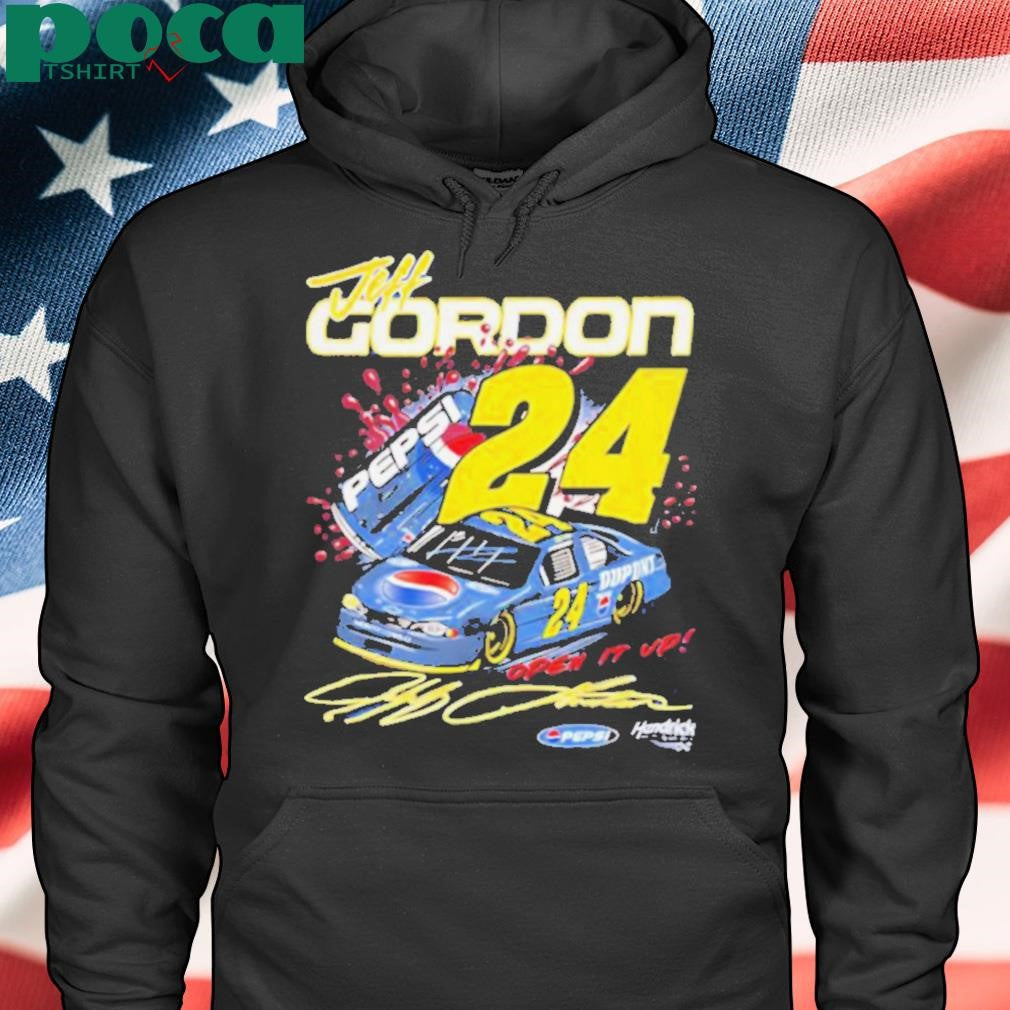 Jeff Gordon Pepsi open it up signature shirt