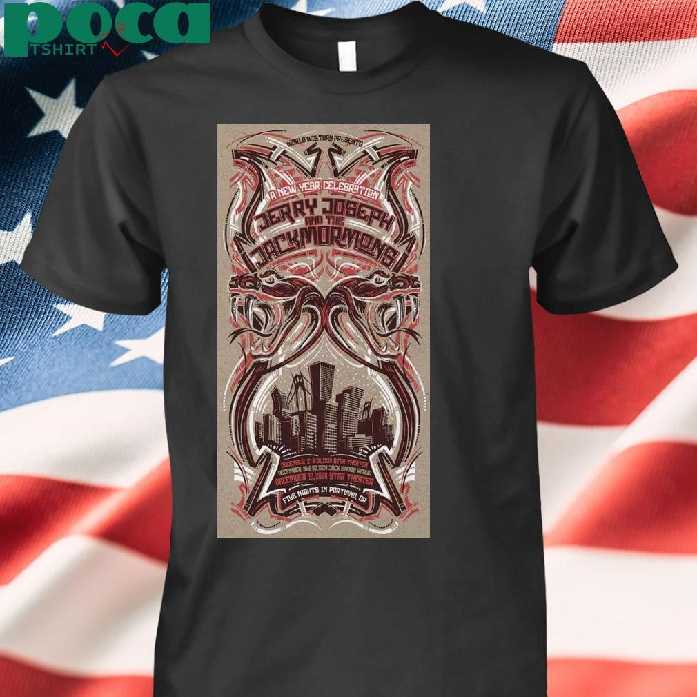 Jerry Joseph And The Jackmormons Dec 31 2024 Portland OR Poster shirt