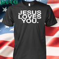 Jesus Loves You Dodgers Blue Logo Shirt