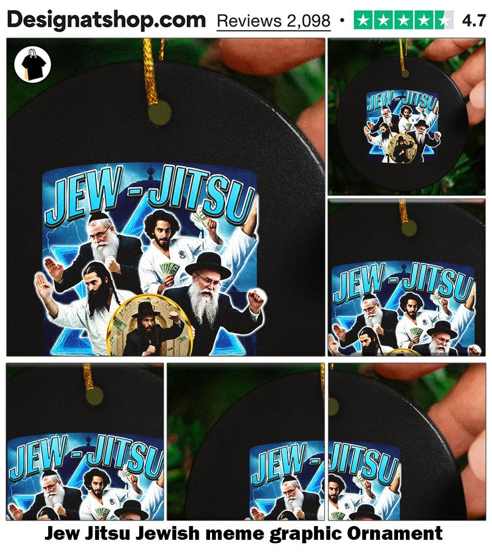 Jew Jitsu Jewish meme graphic shirt