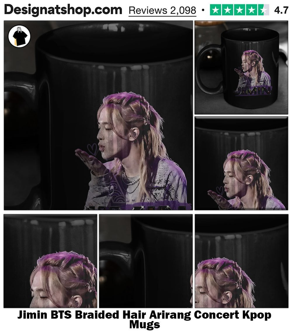 Jimin BTS Braided Hair Arirang Concert Kpop shirt