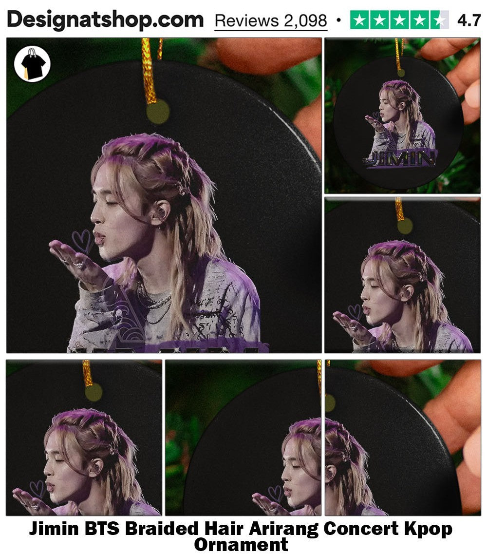 Jimin BTS Braided Hair Arirang Concert Kpop shirt