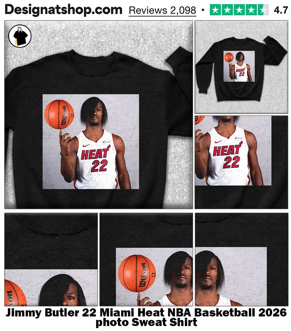 Jimmy Butler 22 Miami Heat NBA Basketball 2026 photo shirt