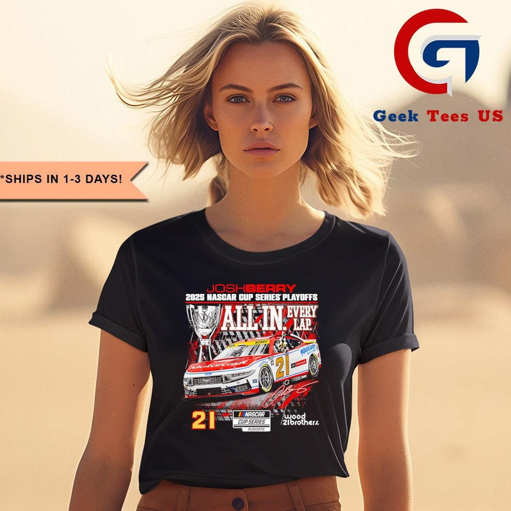 Josh Berry Checkered Flag Sports 2025 NASCAR cup series playoffs NAPA all in shirt
