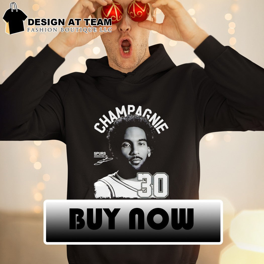 Julian Champagnie San Antonio Spurs basketball player 30 undrafted ’22 shirt