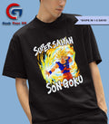Julio Rodríguez wearing Super Saiyan Son Goku graphic shirt