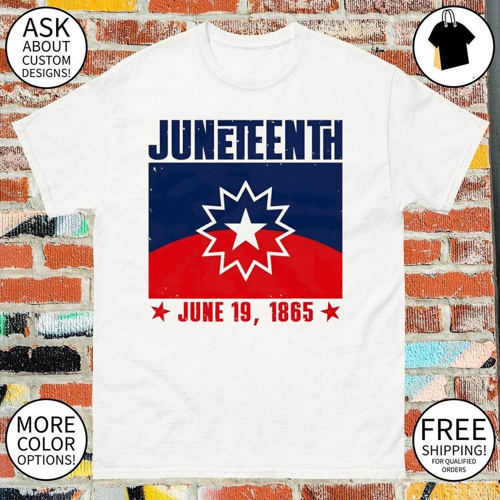 Juneteenth Red White Blue Freedom flag American Freedom 1865 shirt
