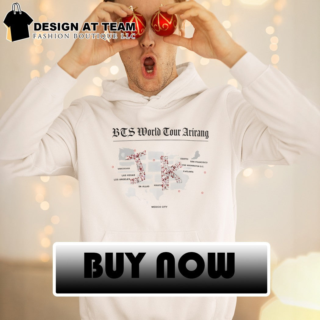 Jungkook BTS World Tour Arirang JK Map 2026 shirt