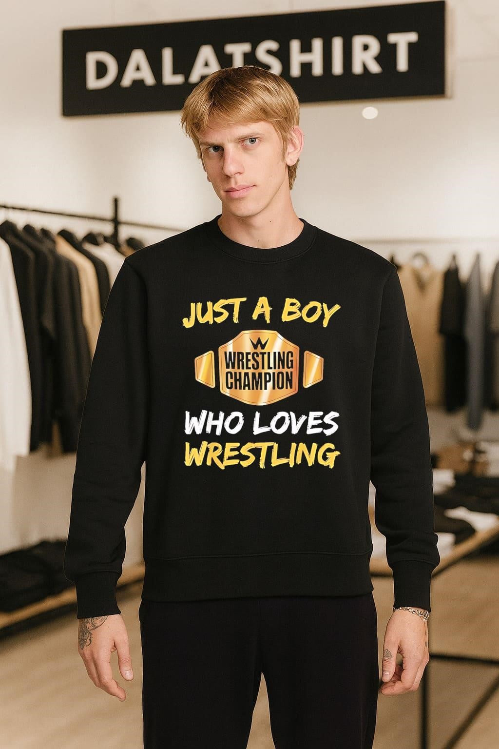 Just Boy Wrestling Champion Who Loves Wrestling shirt