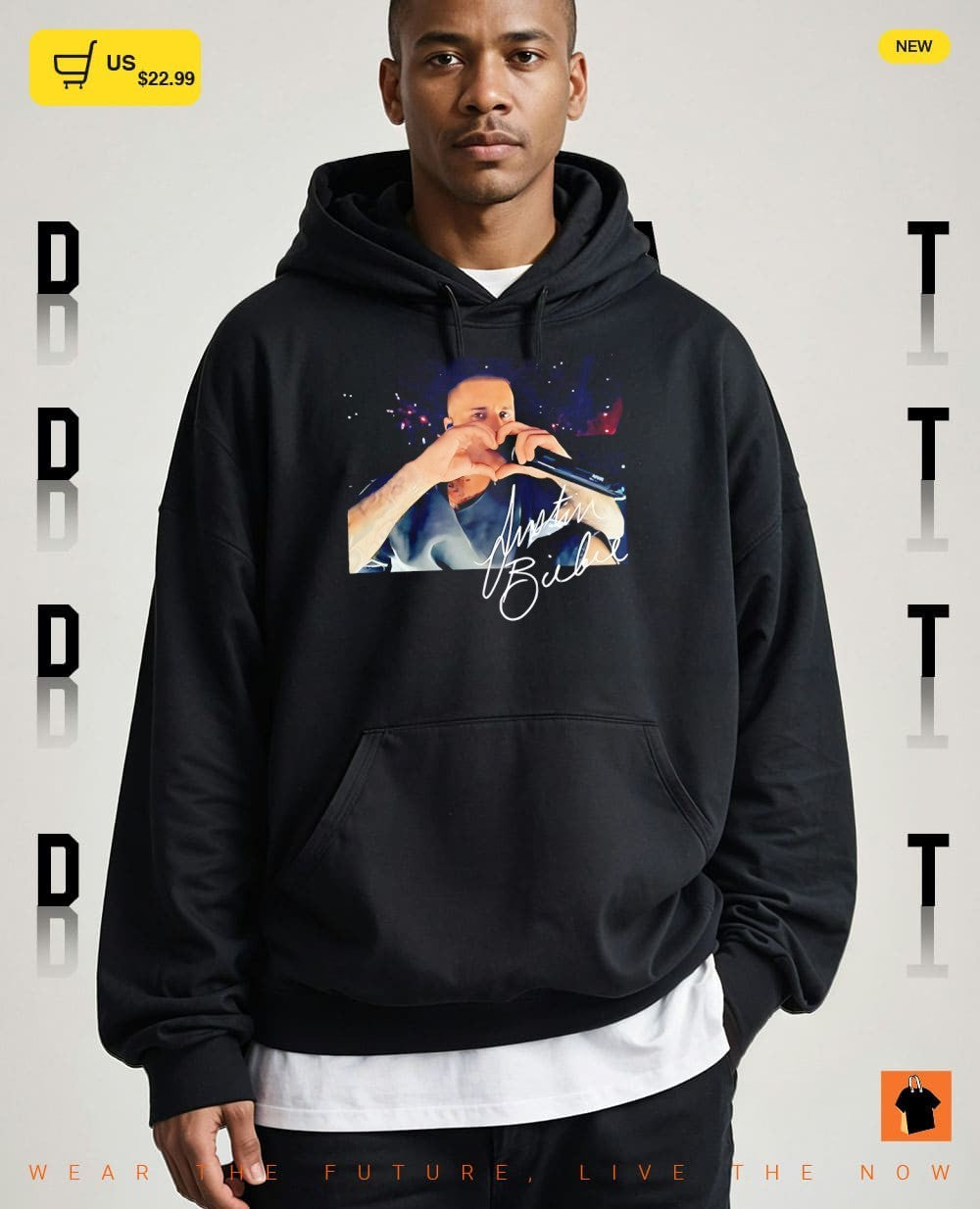 Justin Bieber Heart Swag 2026 signature photo shirt