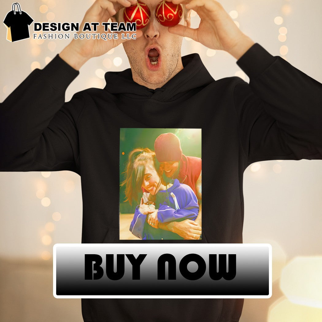 Justin Bieber hug Billie Eilish Coachella One Less Lonely Girl photo shirt